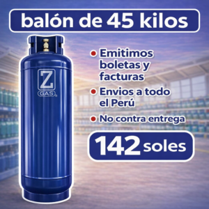 Balón ZETA GAS – 45 KILOS