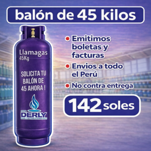 Balón LLAMA GAS – 45 KILOS