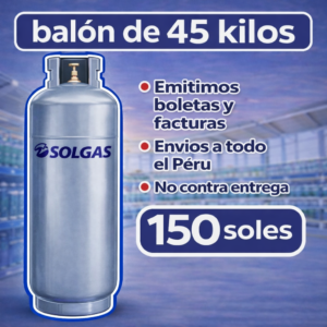 Balón SOL GAS – 45 KILOS