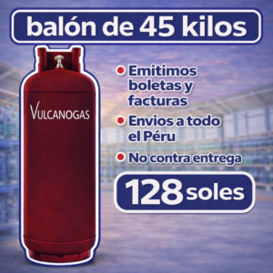 Balón VULCANO GAS – 45 KILOS
