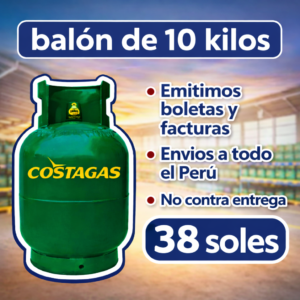 Balon costa gas de 10 kilos